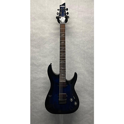 Schecter Guitar Research Used Schecter Guitar Research Omen Elite SEE THRU BLUE BURST Solid Body Electric Guitar SEE THRU BLUE BURST