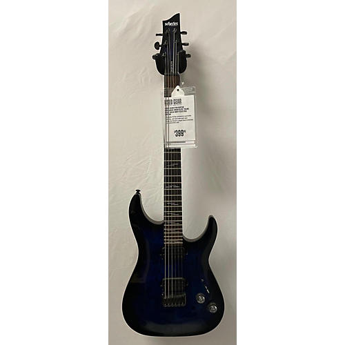 Schecter Guitar Research Used Schecter Guitar Research Omen Elite Trans Blue Solid Body Electric Guitar Trans Blue