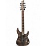 Used Schecter Guitar Research Omen Elite Trans Charcoal Solid Body Electric Guitar Trans Charcoal