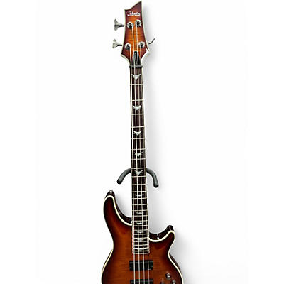 Used Schecter Guitar Research Omen Extreme 4 String 2 Color Sunburst Electric Bass Guitar