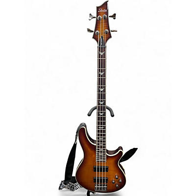 Used Schecter Guitar Research Omen Extreme 4 String 2 Color Sunburst Electric Bass Guitar