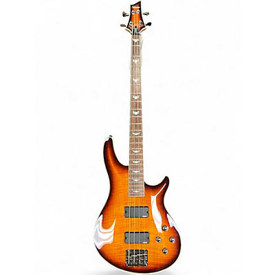 Used Schecter Guitar Research Omen Extreme 4 String 2 Color Sunburst Electric Bass Guitar