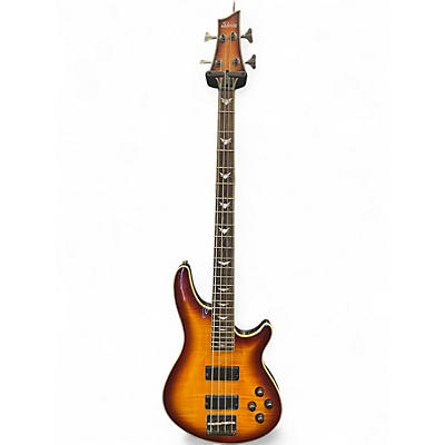 Used Schecter Guitar Research Omen Extreme 4 String 2 Color Sunburst Electric Bass Guitar
