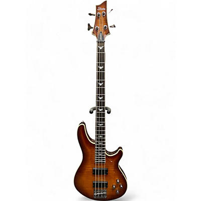 Schecter Guitar Research Used Schecter Guitar Research Omen Extreme 4 String Amber Electric Bass Guitar