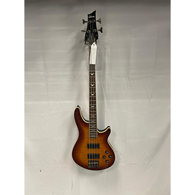 Schecter Guitar Research Used Schecter Guitar Research Omen Extreme 4 String Cherry Sunburst Electric Bass Guitar