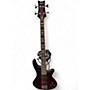 Used Schecter Guitar Research Omen Extreme 4 String Crimson Red Burst Electric Bass Guitar Crimson Red Burst