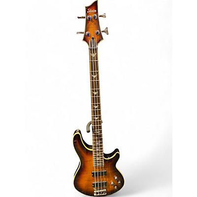 Schecter Guitar Research Used Schecter Guitar Research Omen Extreme 4 String Sunburst Electric Bass Guitar