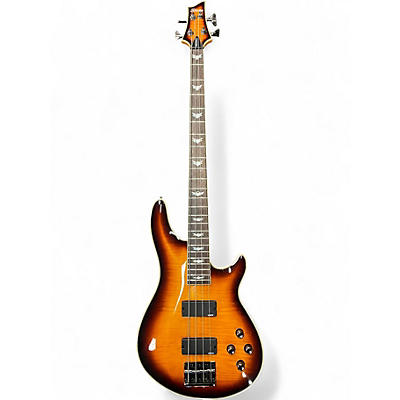 Used Schecter Guitar Research Omen Extreme 4 String Tobacco Burst Electric Bass Guitar