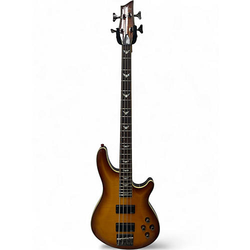Used Schecter Guitar Research Omen Extreme 4 String Vintage Sunburst Electric Bass Guitar Vintage Sunburst
