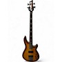 Used Schecter Guitar Research Omen Extreme 4 String Vintage Sunburst Electric Bass Guitar Vintage Sunburst