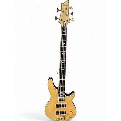 Used Schecter Guitar Research Omen Extreme 5 String Natural Electric Bass Guitar