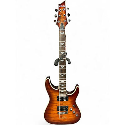 Used Schecter Guitar Research Omen Extreme 6 AMBER BURST Solid Body Electric Guitar