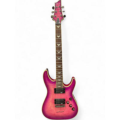 Used Schecter Guitar Research Omen Extreme 6 Atomic Pink Solid Body Electric Guitar