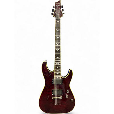 Used Schecter Guitar Research Omen Extreme 6 Black Cherry Solid Body Electric Guitar