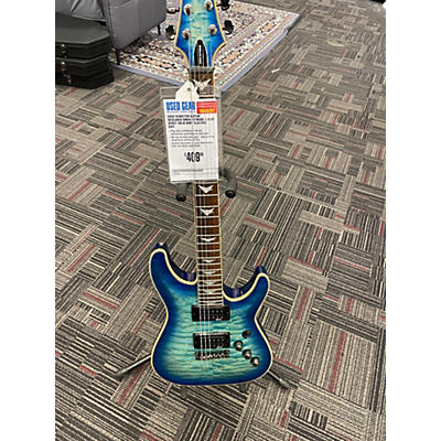 Schecter Guitar Research Used Schecter Guitar Research Omen Extreme 6 Blue Burst Solid Body Electric Guitar