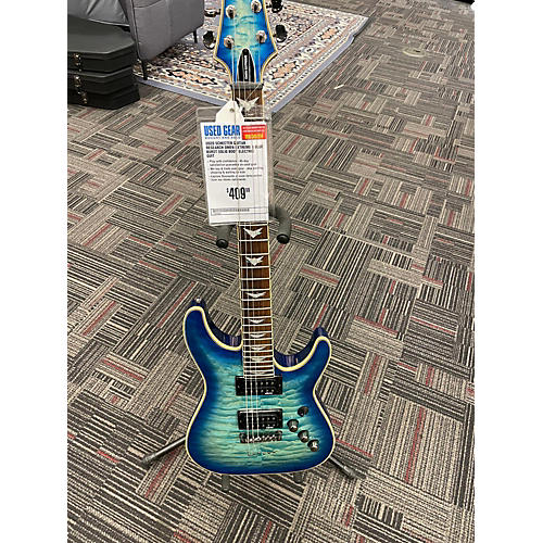 Schecter Guitar Research Used Schecter Guitar Research Omen Extreme 6 Blue Burst Solid Body Electric Guitar Blue Burst