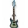 Used Schecter Guitar Research Omen Extreme 6 Blue Burst Solid Body Electric Guitar Blue Burst