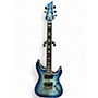 Used Schecter Guitar Research Omen Extreme 6 Blue Burst Solid Body Electric Guitar Blue Burst