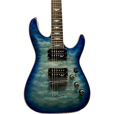 Schecter Guitar Research Used Schecter Guitar Research Omen Extreme 6 Blue Sapphire Solid Body Electric Guitar