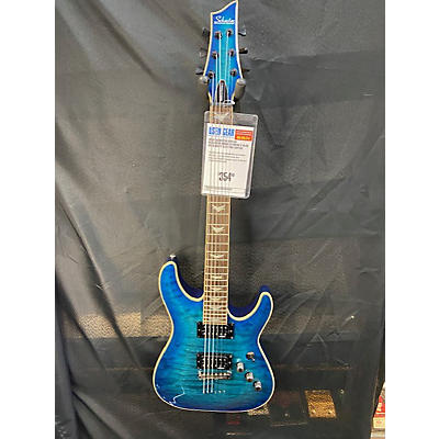 Schecter Guitar Research Used Schecter Guitar Research Omen Extreme 6 Blue Solid Body Electric Guitar