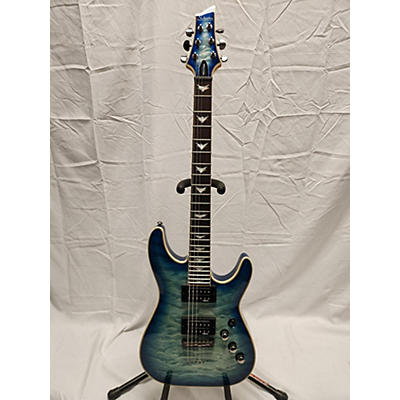 Schecter Guitar Research Used Schecter Guitar Research Omen Extreme 6 Blue Solid Body Electric Guitar