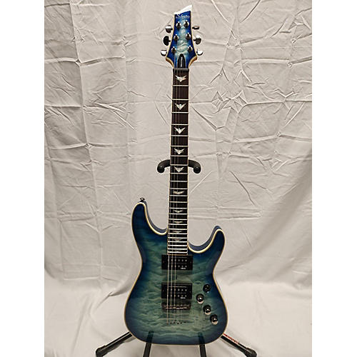 Schecter Guitar Research Used Schecter Guitar Research Omen Extreme 6 Blue Solid Body Electric Guitar Blue