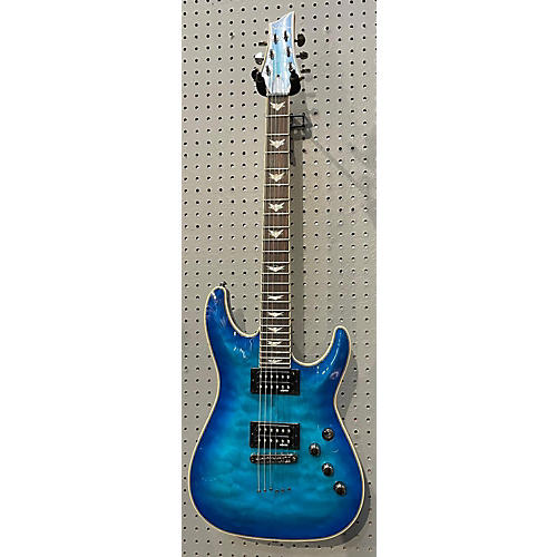 Schecter Guitar Research Used Schecter Guitar Research Omen Extreme 6 Blue Solid Body Electric Guitar Blue