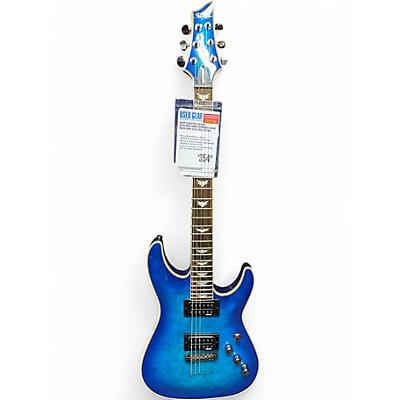 Schecter Guitar Research Used Schecter Guitar Research Omen Extreme 6 Blue Solid Body Electric Guitar