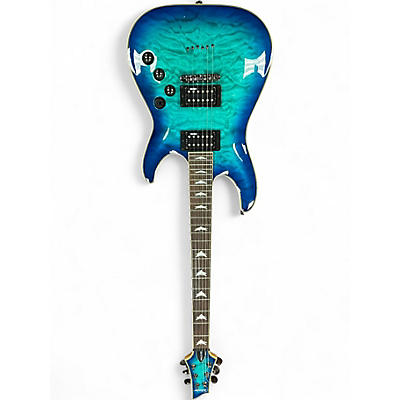 Used Schecter Guitar Research Omen Extreme 6 Blue Solid Body Electric Guitar
