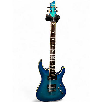 Used Schecter Guitar Research Omen Extreme 6 Blue Solid Body Electric Guitar