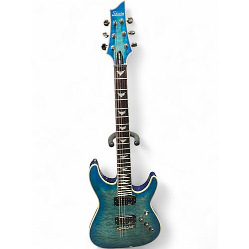 Used Schecter Guitar Research Omen Extreme 6 Blue Sunburst Solid Body Electric Guitar Blue Sunburst