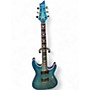 Used Schecter Guitar Research Omen Extreme 6 Blue Sunburst Solid Body Electric Guitar Blue Sunburst