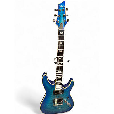 Used Schecter Guitar Research Omen Extreme 6 Blueburst Solid Body Electric Guitar