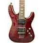 Used Schecter Guitar Research Omen Extreme 6 Crimson Red Trans Solid Body Electric Guitar Crimson Red Trans