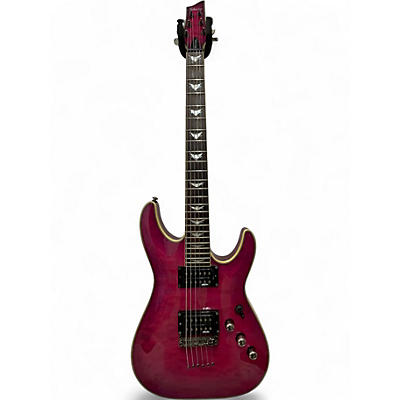 Used Schecter Guitar Research Omen Extreme 6 ELECTRIC MAGENTA Solid Body Electric Guitar