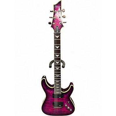 Used Schecter Guitar Research Omen Extreme 6 ELECTRIC MAGENTA Solid Body Electric Guitar