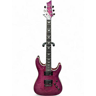 Used Schecter Guitar Research Omen Extreme 6 Electric Magenta Solid Body Electric Guitar
