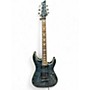 Used Schecter Guitar Research Omen Extreme 6 FR See-Thru Black Solid Body Electric Guitar See-Thru Black