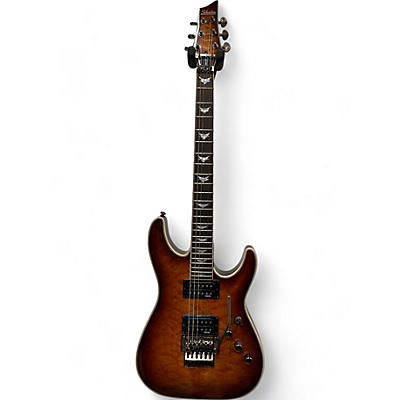 Schecter Guitar Research Used Schecter Guitar Research Omen Extreme 6 Floyd Rose 2 Color Sunburst Solid Body Electric Guitar