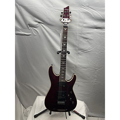 Schecter Guitar Research Used Schecter Guitar Research Omen Extreme 6 Floyd Rose Black Cherry Solid Body Electric Guitar