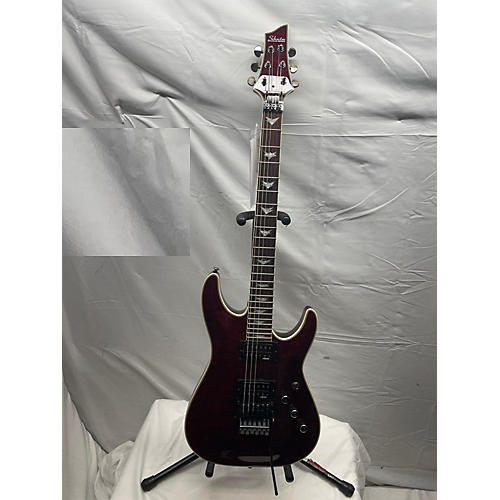 Schecter Guitar Research Used Schecter Guitar Research Omen Extreme 6 Floyd Rose Black Cherry Solid Body Electric Guitar Black Cherry