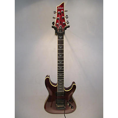 Schecter Guitar Research Used Schecter Guitar Research Omen Extreme 6 Floyd Rose Black Cherry Solid Body Electric Guitar