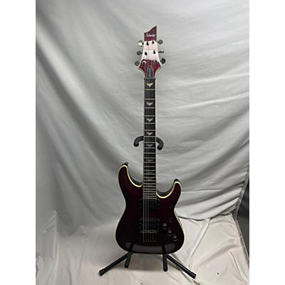 Schecter Guitar Research Used Schecter Guitar Research Omen Extreme 6 Floyd Rose Black Cherry Solid Body Electric Guitar