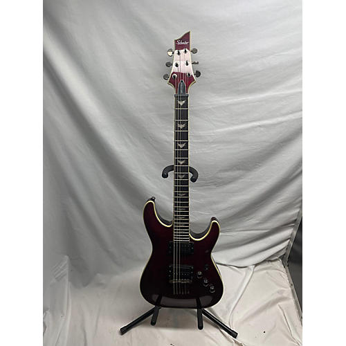 Schecter Guitar Research Used Schecter Guitar Research Omen Extreme 6 Floyd Rose Black Cherry Solid Body Electric Guitar Black Cherry