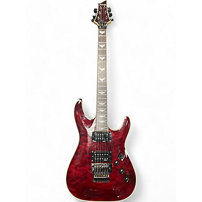 Schecter Guitar Research Used Schecter Guitar Research Omen Extreme 6 Floyd Rose Black Cherry Solid Body Electric Guitar