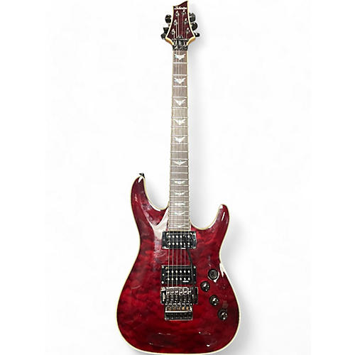 Schecter Guitar Research Used Schecter Guitar Research Omen Extreme 6 Floyd Rose Black Cherry Solid Body Electric Guitar Black Cherry