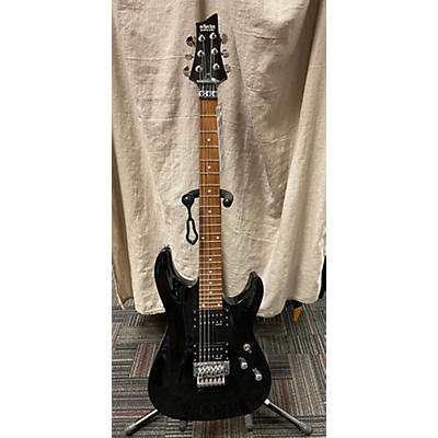 Schecter Guitar Research Used Schecter Guitar Research Omen Extreme 6 Floyd Rose Black Solid Body Electric Guitar