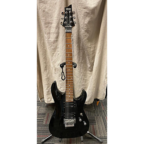 Schecter Guitar Research Used Schecter Guitar Research Omen Extreme 6 Floyd Rose Black Solid Body Electric Guitar Black