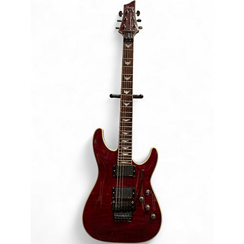 Used Schecter Guitar Research Omen Extreme 6 Floyd Rose Candy Apple Red Solid Body Electric Guitar Candy Apple Red