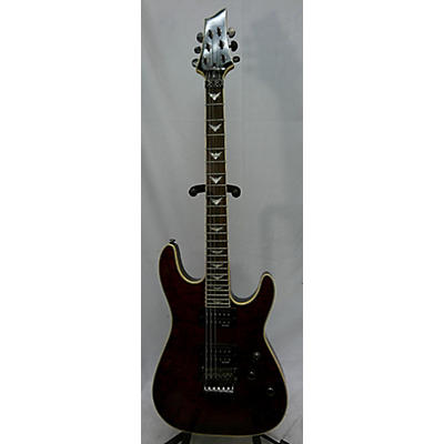 Schecter Guitar Research Used Schecter Guitar Research Omen Extreme 6 Floyd Rose Crimson Red Trans Solid Body Electric Guitar